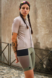 Beyond Gravel Wool Jersey by Giordana Cycling, MOONROCK, Made in Italy