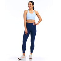 Women's Activewear 7/8 Tight by Giordana Cycling, NAVY, Made in Italy