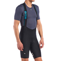 Men's G-Shield Thermal Bib Short by Giordana Cycling, BLACK, Made in Italy