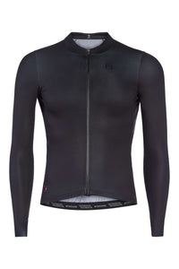 Men's FR-C Pro Lightweight Long Sleeve Jersey by Giordana Cycling, BLACK, Made in Italy