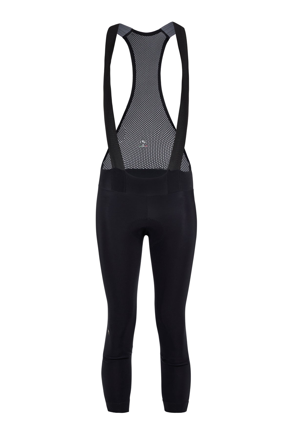 Women's SilverLine Thermal Bib Knicker by Giordana Cycling, BLACK, Made in Italy