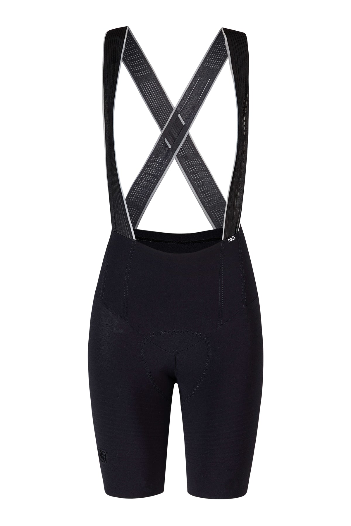 Women's NX-G Bib Short - Shorter Inseam by Giordana Cycling, BLACK, Made in Italy