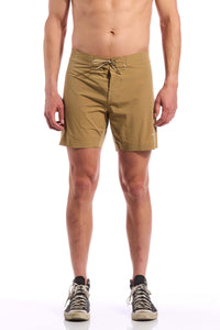 The Board Short by Giordana Cycling, KHAKI, Made in Italy