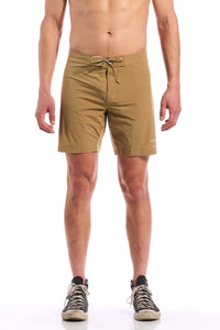 The Board Short by Giordana Cycling, KHAKI, Made in Italy