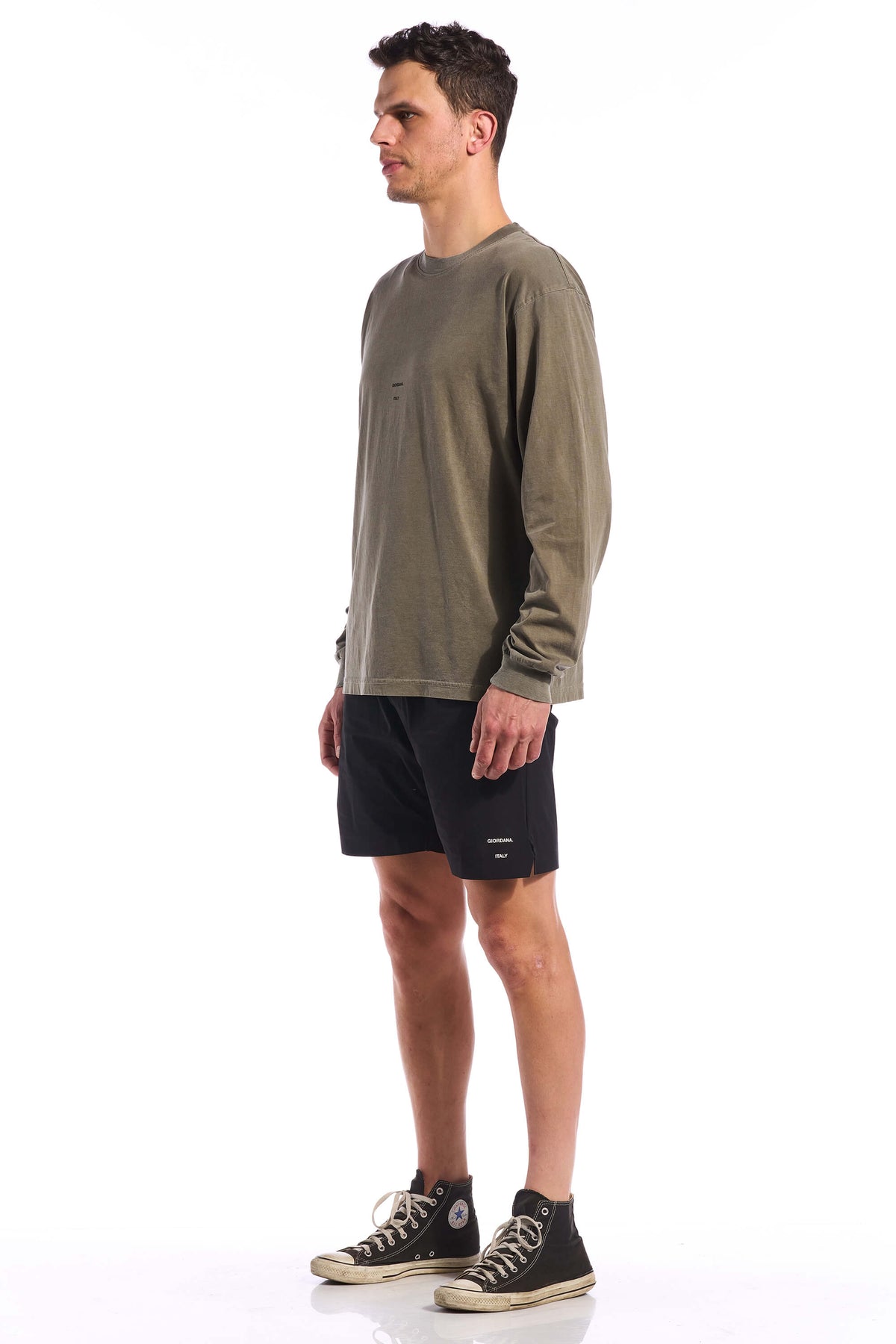 The Long Sleeve Steps Tee by Giordana Cycling, , Made in Italy