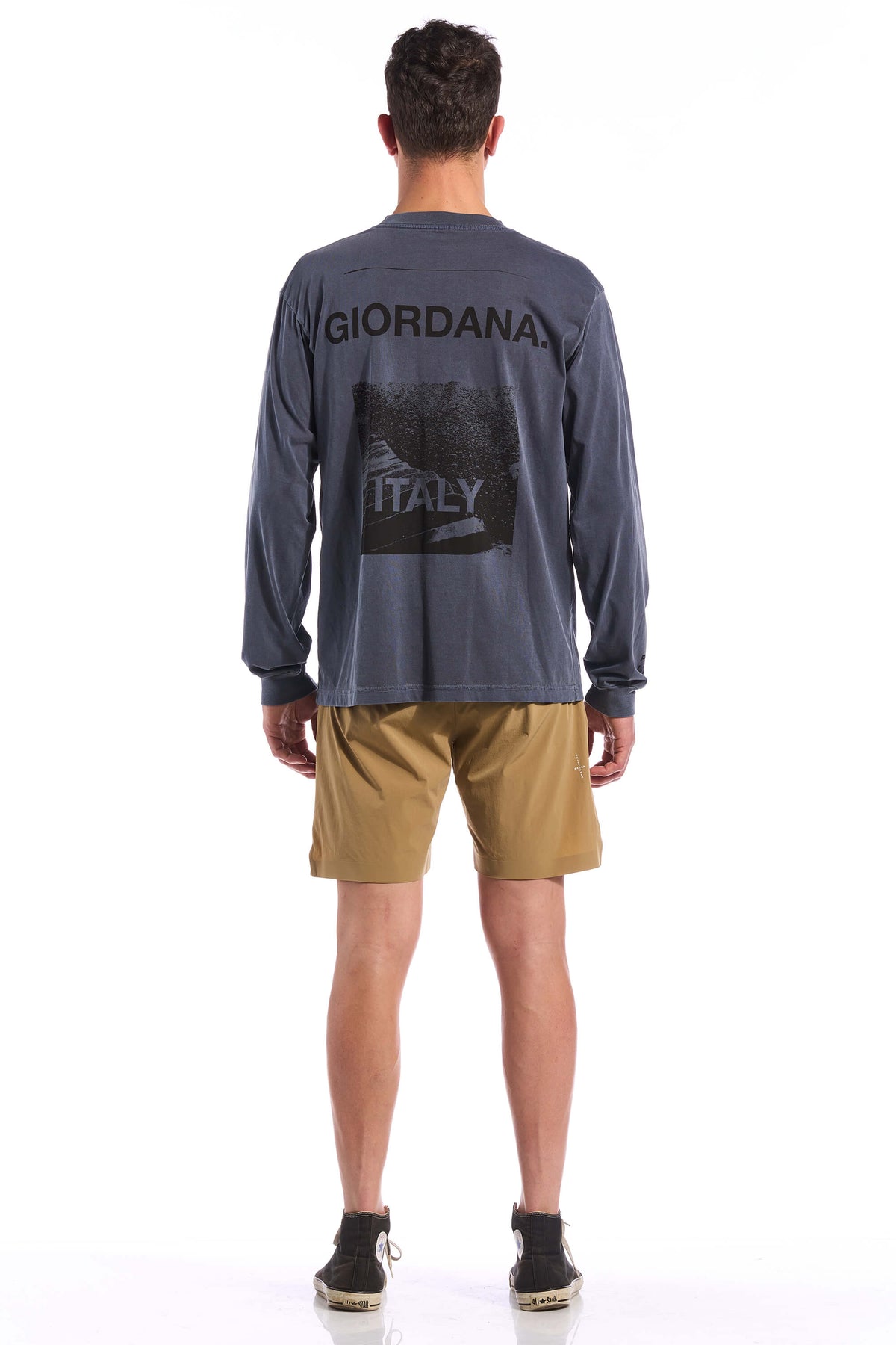 The Long Sleeve Steps Tee by Giordana Cycling, , Made in Italy