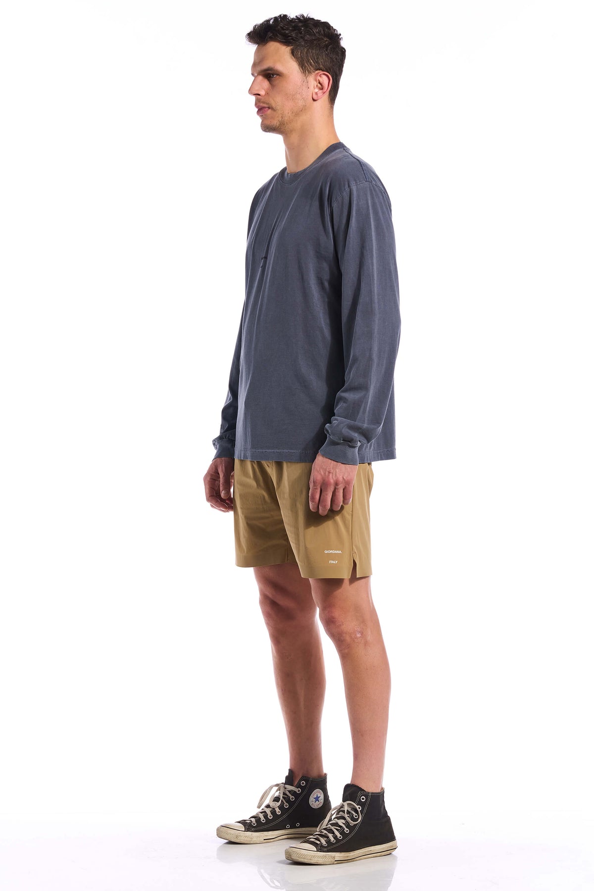 The Long Sleeve Steps Tee by Giordana Cycling, , Made in Italy