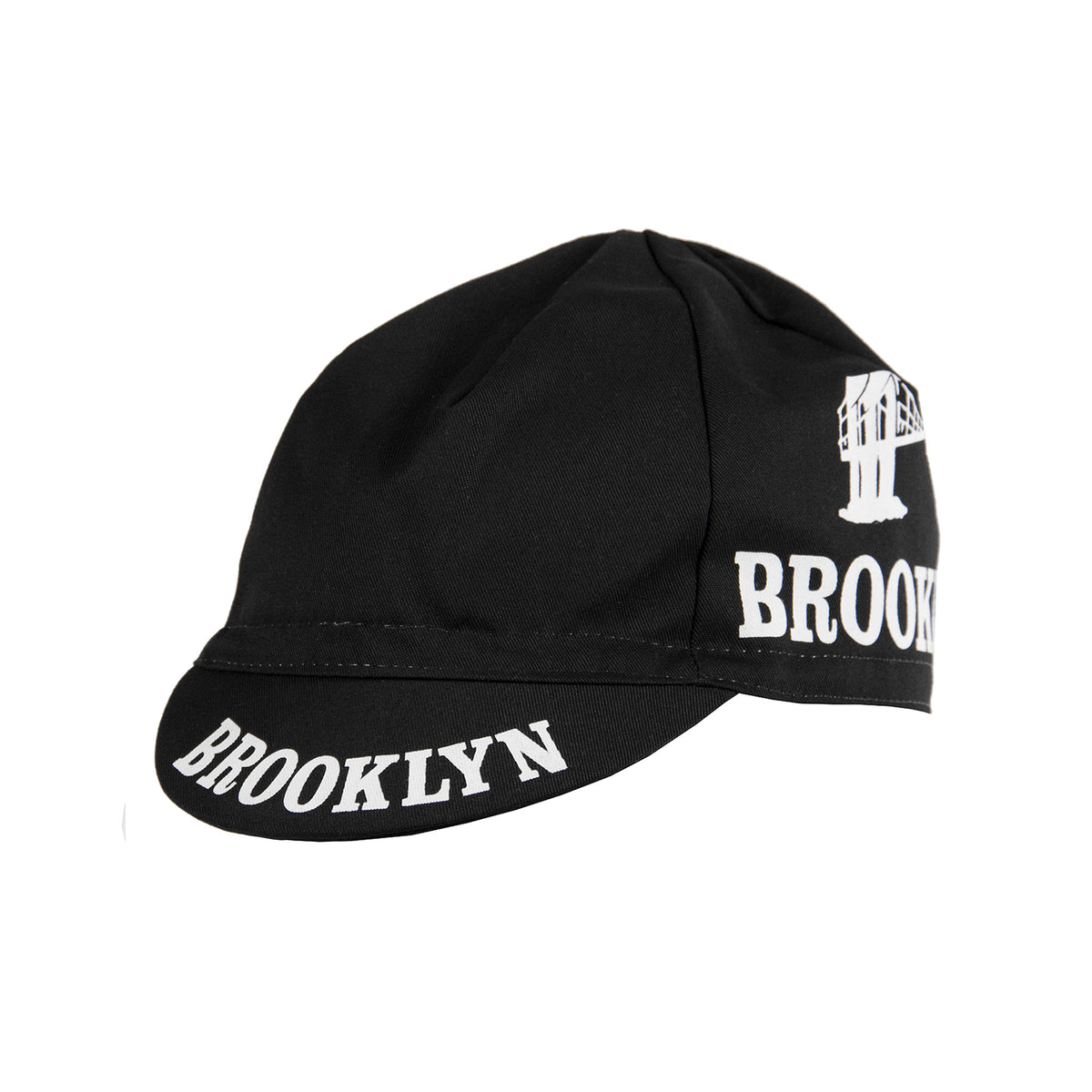 Team Brooklyn Cap by Giordana Cycling, BLACK, Made in Italy