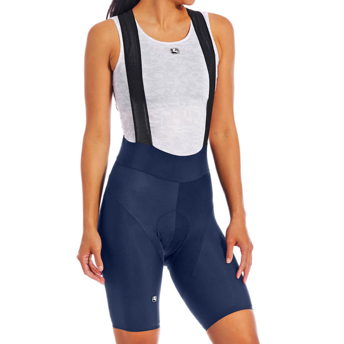 Women's Lungo Bib Short by Giordana Cycling, MIDNIGHT BLUE, Made in Italy