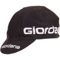 Giordana 3-Panel Cap by Giordana Cycling, BLACK AND WHITE, Made in Italy
