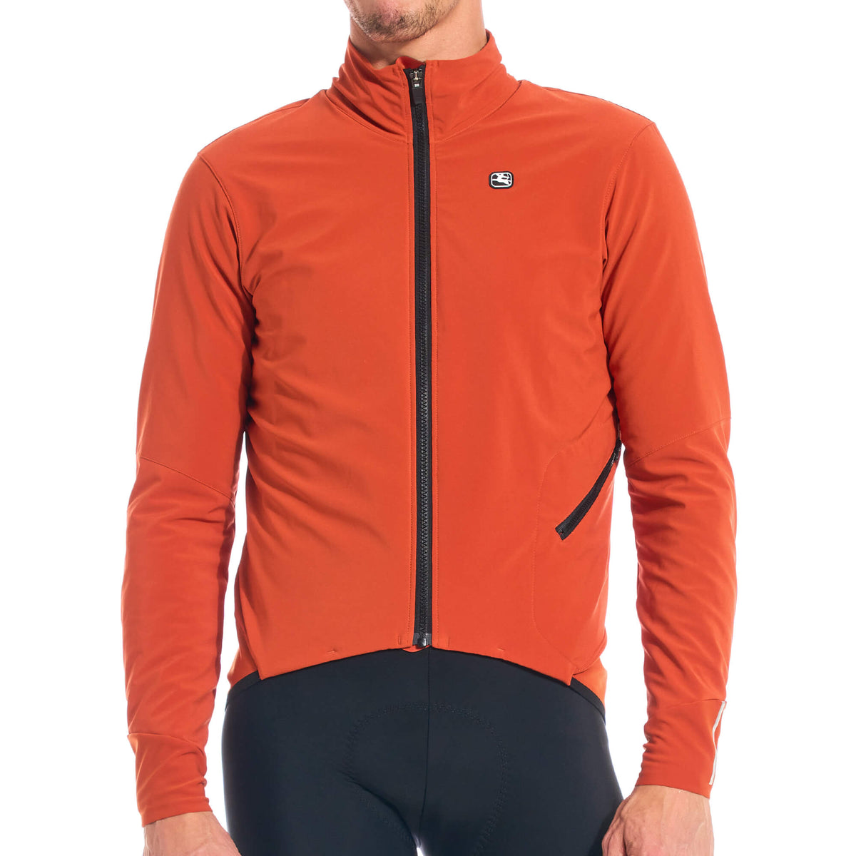 Men's AV Extreme Lyte Winter Jacket by Giordana Cycling, SIENA ORANGE, Made in Italy