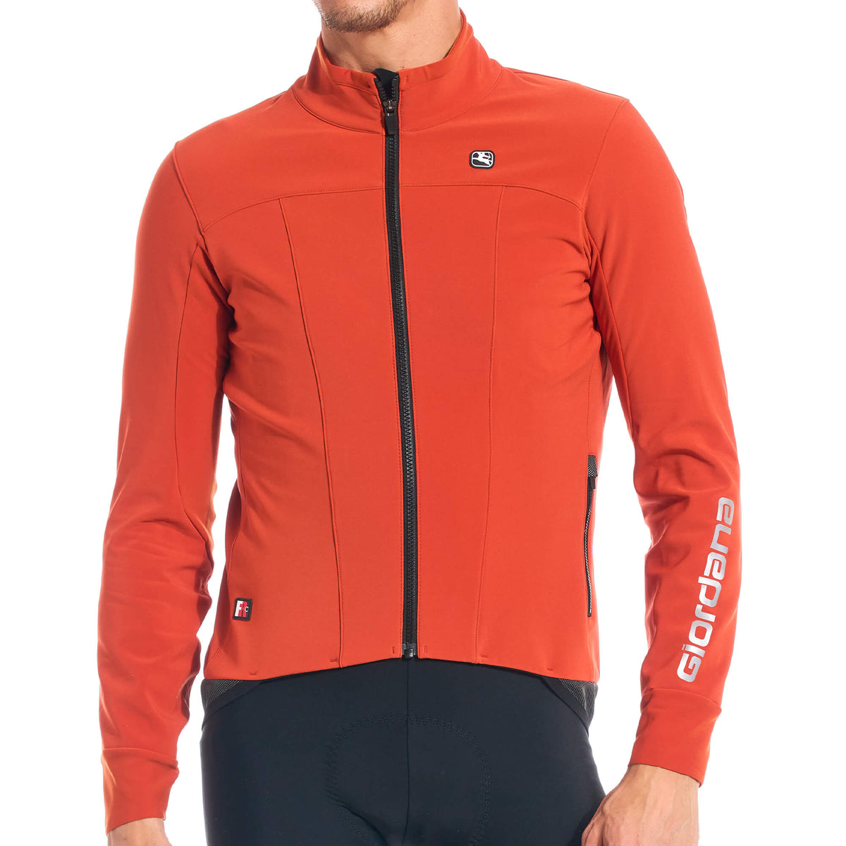Men's FR-C Pro Lyte Winter Jacket by Giordana Cycling, SIENA ORANGE, Made in Italy