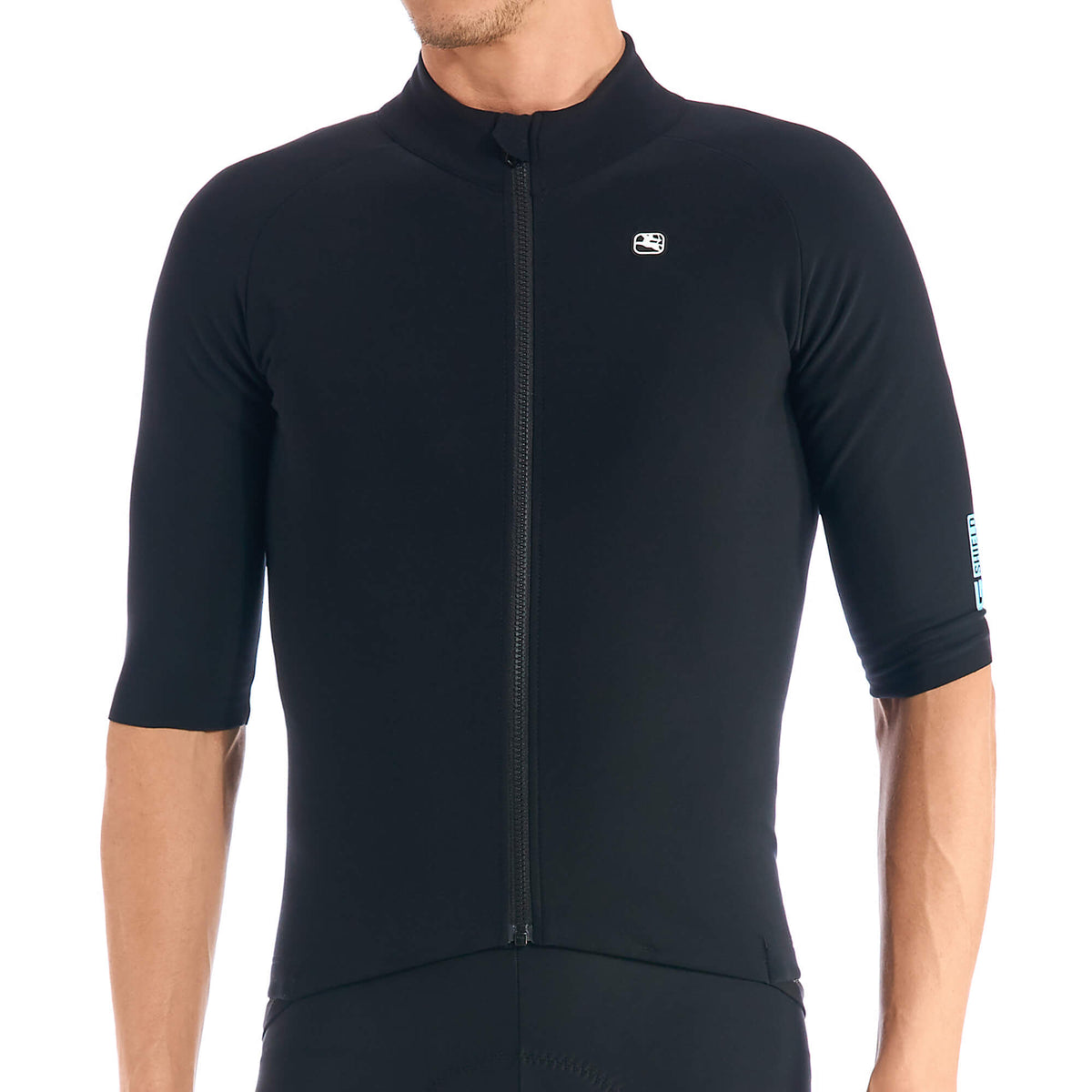 Men's G-Shield Thermal Jersey by Giordana Cycling, BLACK, Made in Italy