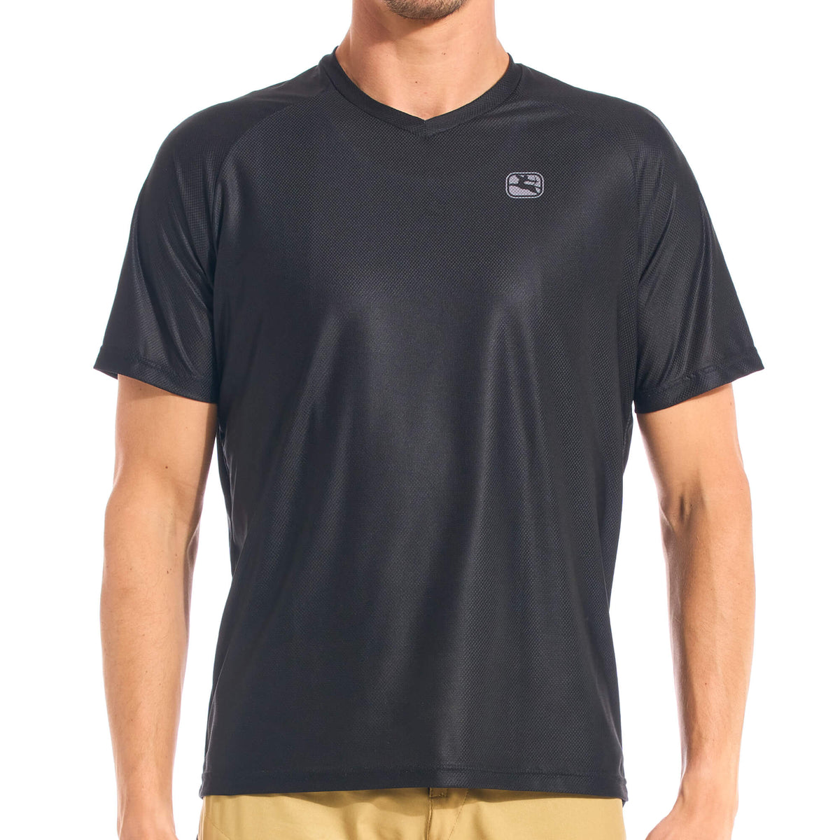 Men's MTB Jersey by Giordana Cycling, BLACK, Made in Italy