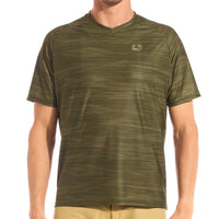 Men's MTB Jersey by Giordana Cycling, MELANGE OLIVE, Made in Italy