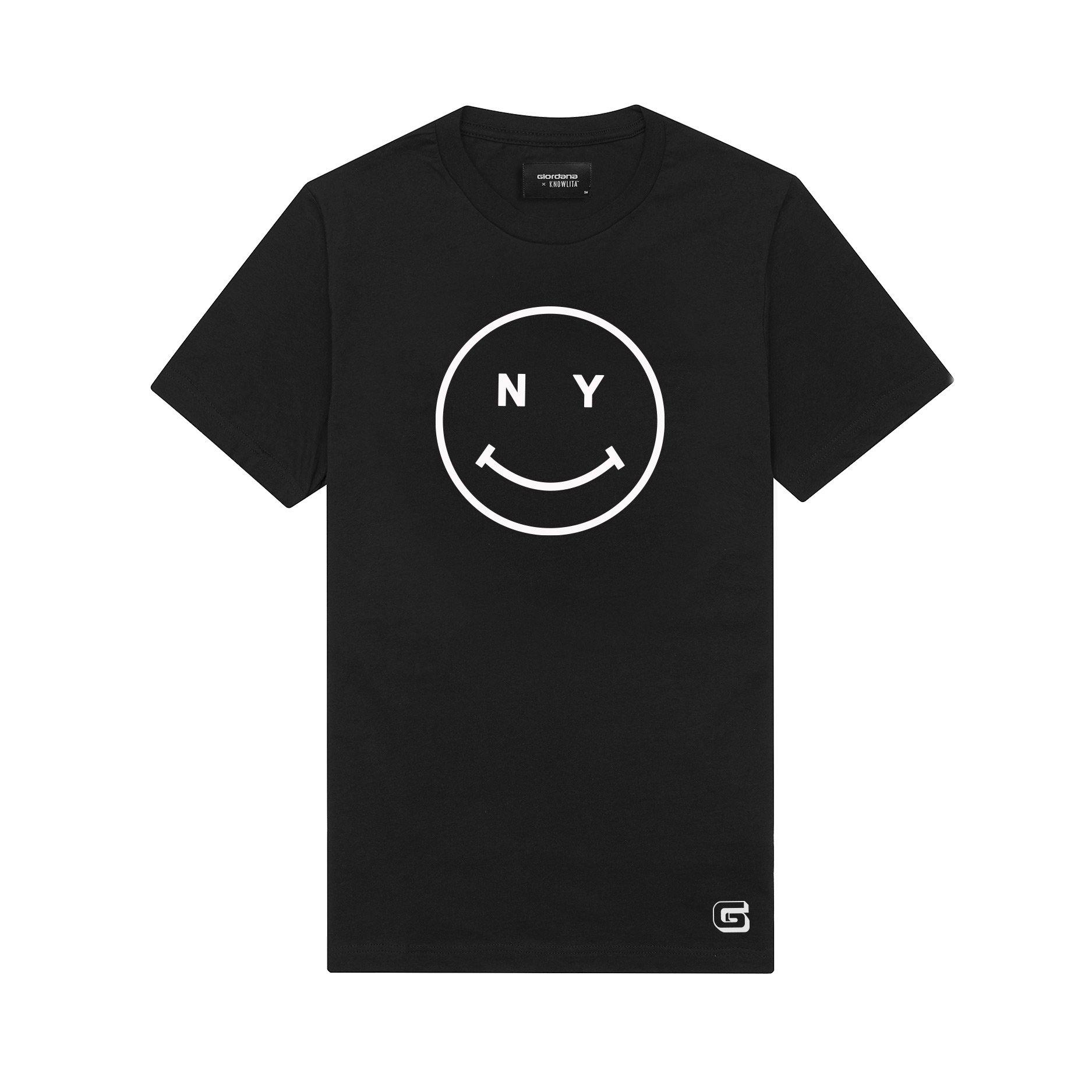 Giordana x Knowlita New York Smiley T-Shirt - Black