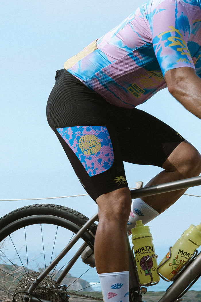 Men's Beyond Gravel TGIF Off Script Cargo Bib Short by Giordana Cycling, Regular Inseam, Made in Italy
