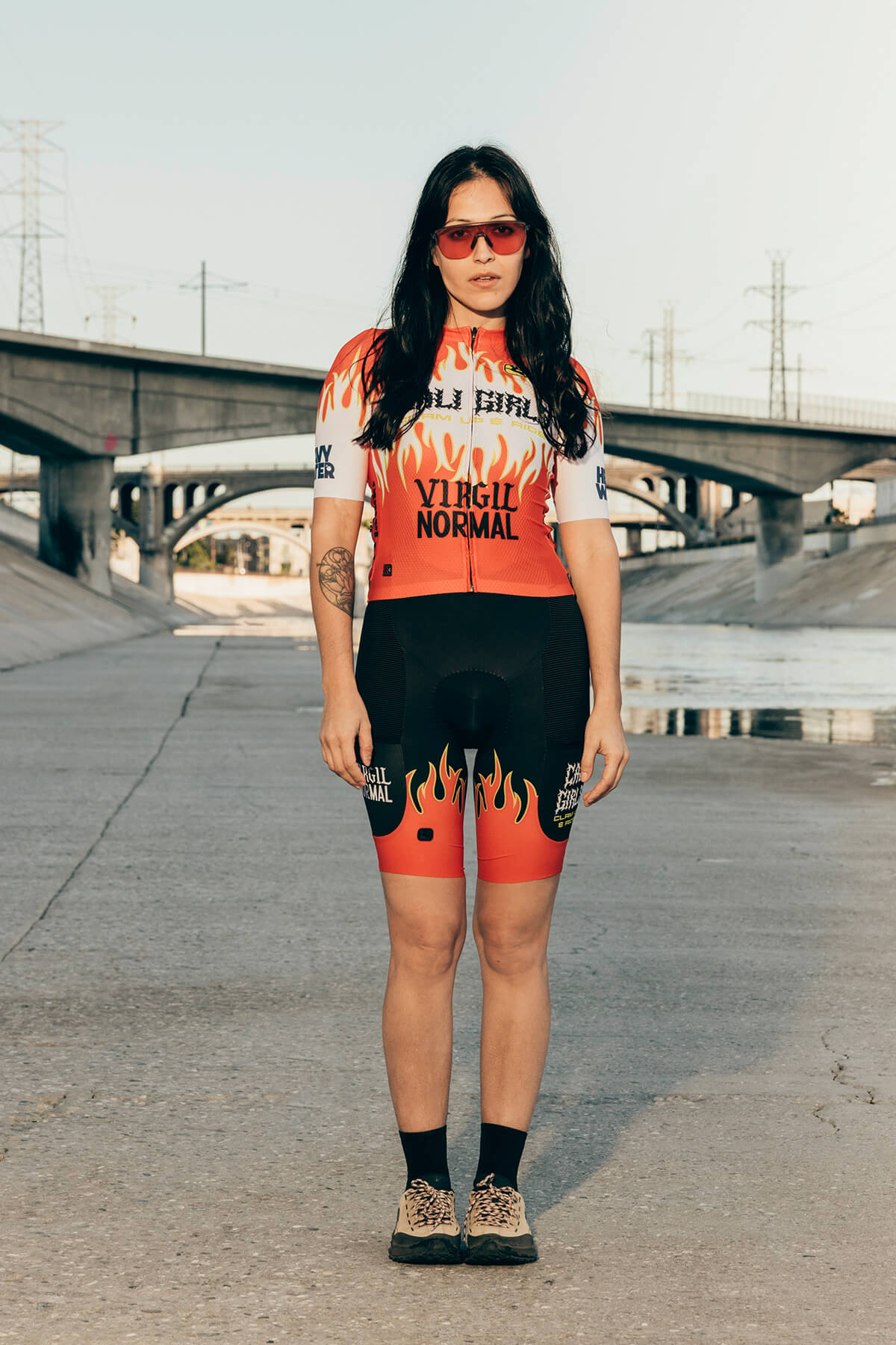 Women's Beyond Gravel Cali Girls Cargo Bib Short by Giordana Cycling, , Made in Italy