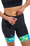 Women's FR-C Pro Tri Short by Giordana Cycling, BLUE, Made in Italy