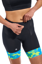 Women's FR-C Pro Tri Short by Giordana Cycling, BLUE, Made in Italy