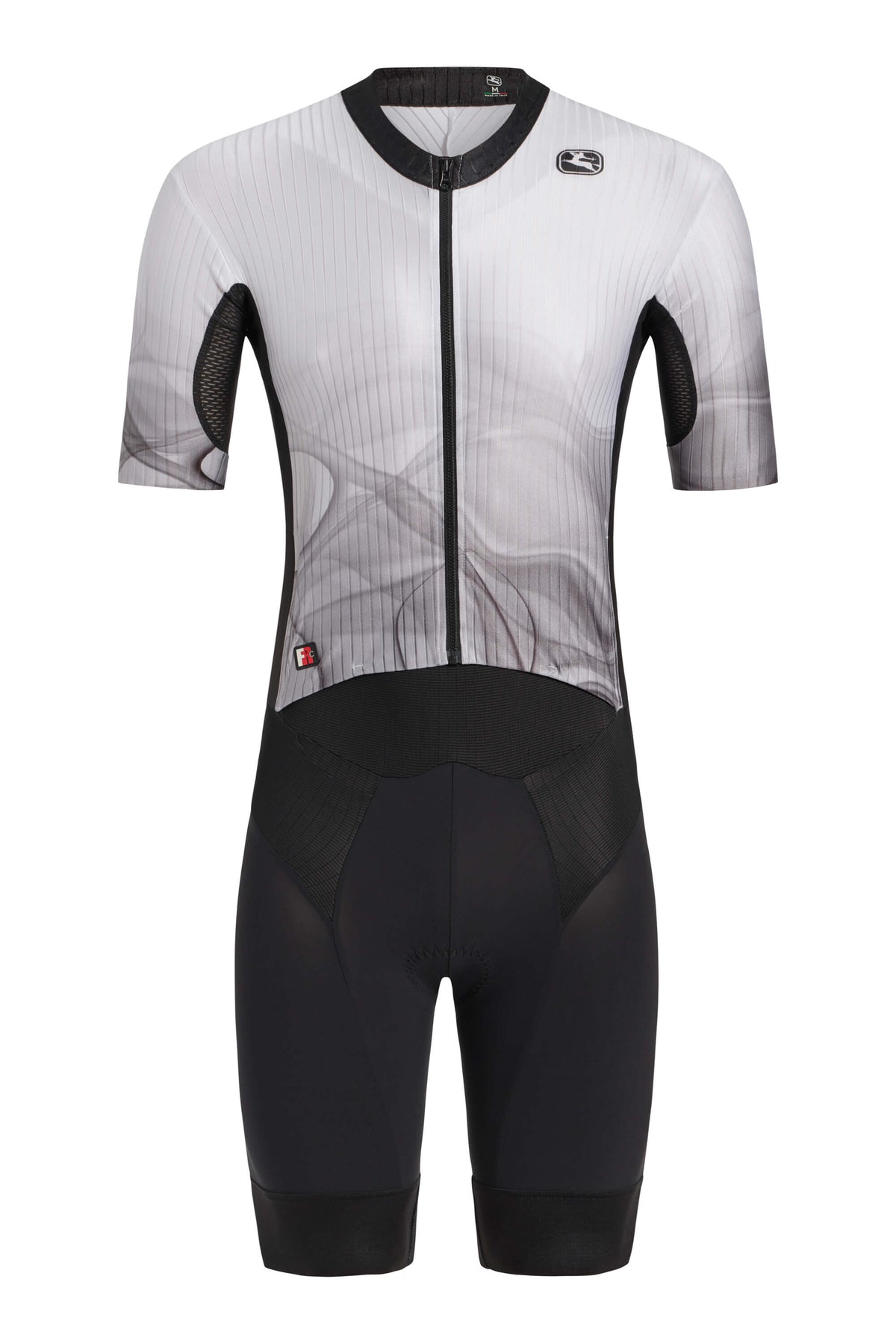 Men's FR-C Tri Doppio Suit by Giordana Cycling, WHITE/BLACK, Made in Italy