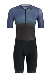 Men's Vero Tri Doppio Suit by Giordana Cycling, BLUE/BLACK, Made in Italy