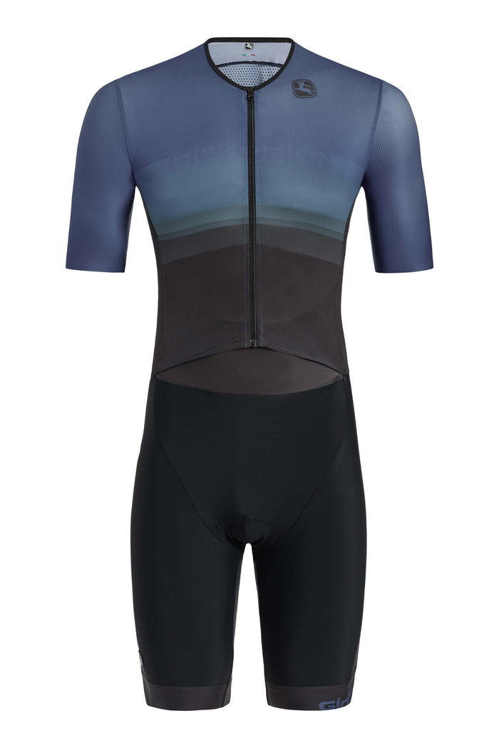 Men's Vero Tri Doppio Suit by Giordana Cycling, BLUE/BLACK, Made in Italy