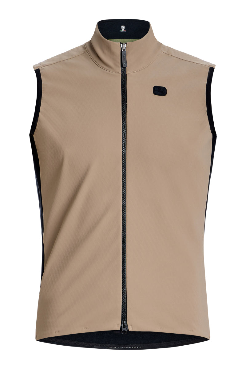 Men's SilverLine Thermal Vest by Giordana Cycling, SAND, Made in Italy
