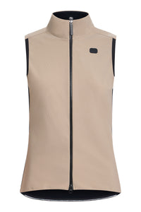 Women's SilverLine Thermal Vest by Giordana Cycling, SAND, Made in Italy