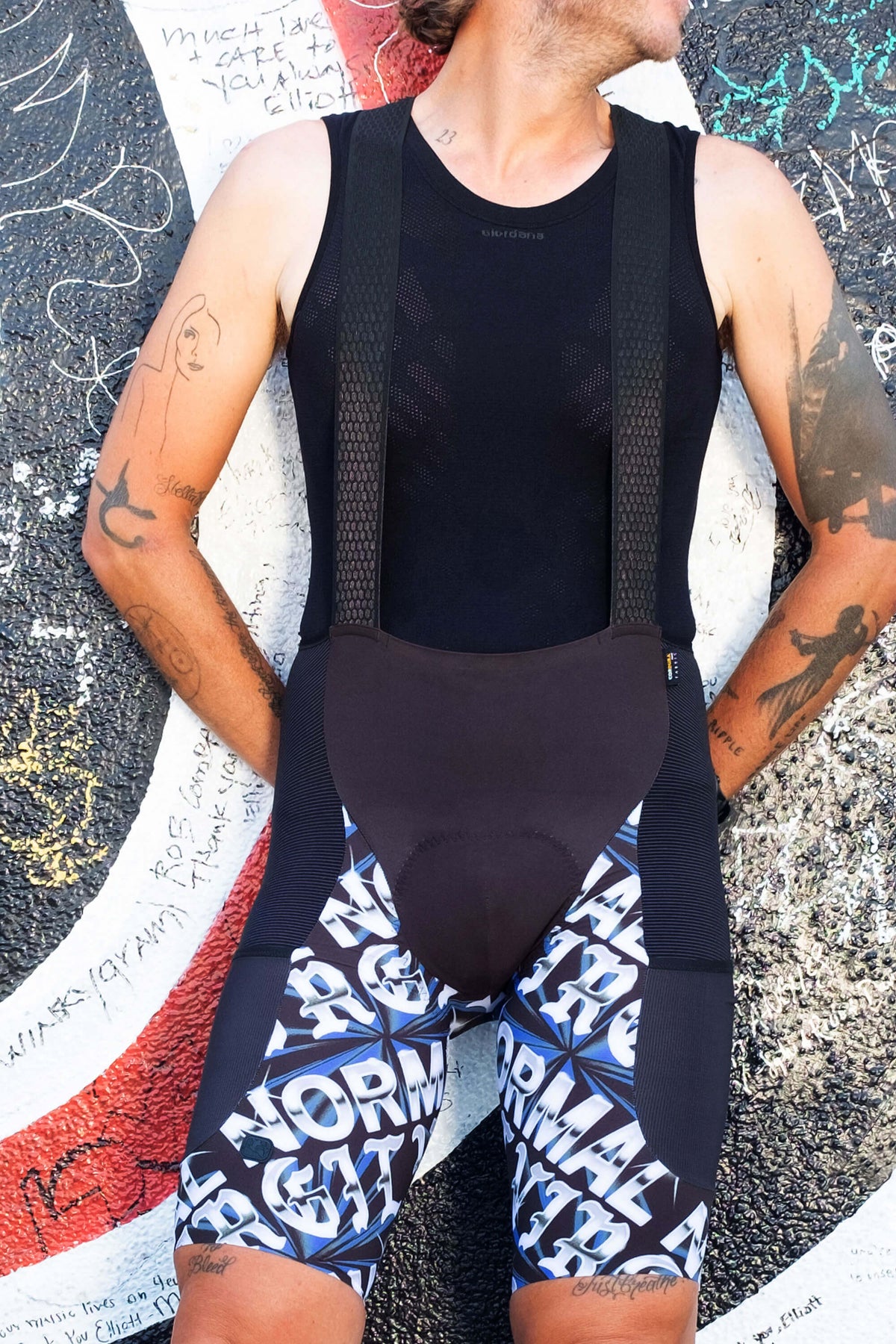Men's Beyond Gravel Virgil Normal Disco Cargo Bib Short by Giordana Cycling, , Made in Italy