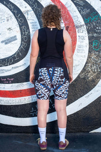 Women's Beyond Gravel Virgil Normal Disco Cargo Bib Short by Giordana Cycling, , Made in Italy