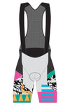 Men's Beyond Gravel TGIF Cargo Bib Short by Giordana Cycling, GREY SCRIBBLE, Made in Italy
