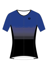 Men's Vero Tri Jersey by Giordana Cycling, BLUE/BLACK, Made in Italy