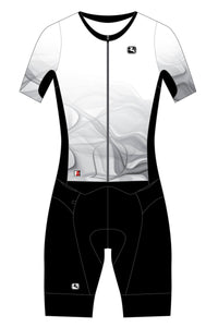 Men's FR-C Tri Doppio Suit by Giordana Cycling, WHITE/BLACK, Made in Italy