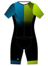 Men's Vero Pro Tri Doppio Suit by Giordana Cycling, BLUE/YELLOW, Made in Italy