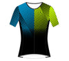 Men's Vero Pro Tri Top by Giordana Cycling, BLUE/YELLOW, Made in Italy