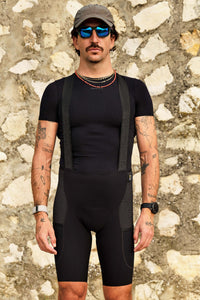 Men's Beyond Gravel Cargo Bib Short by Giordana Cycling, , Made in Italy