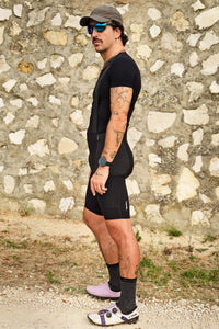Men's Beyond Gravel Cargo Bib Short by Giordana Cycling, BLACK, Made in Italy