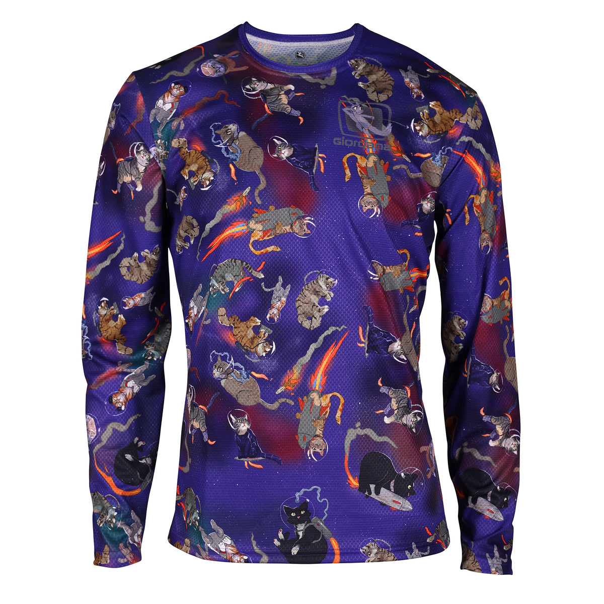 CATstronauts Long Sleeve Tee by Giordana Cycling, 2XS, Made in Italy