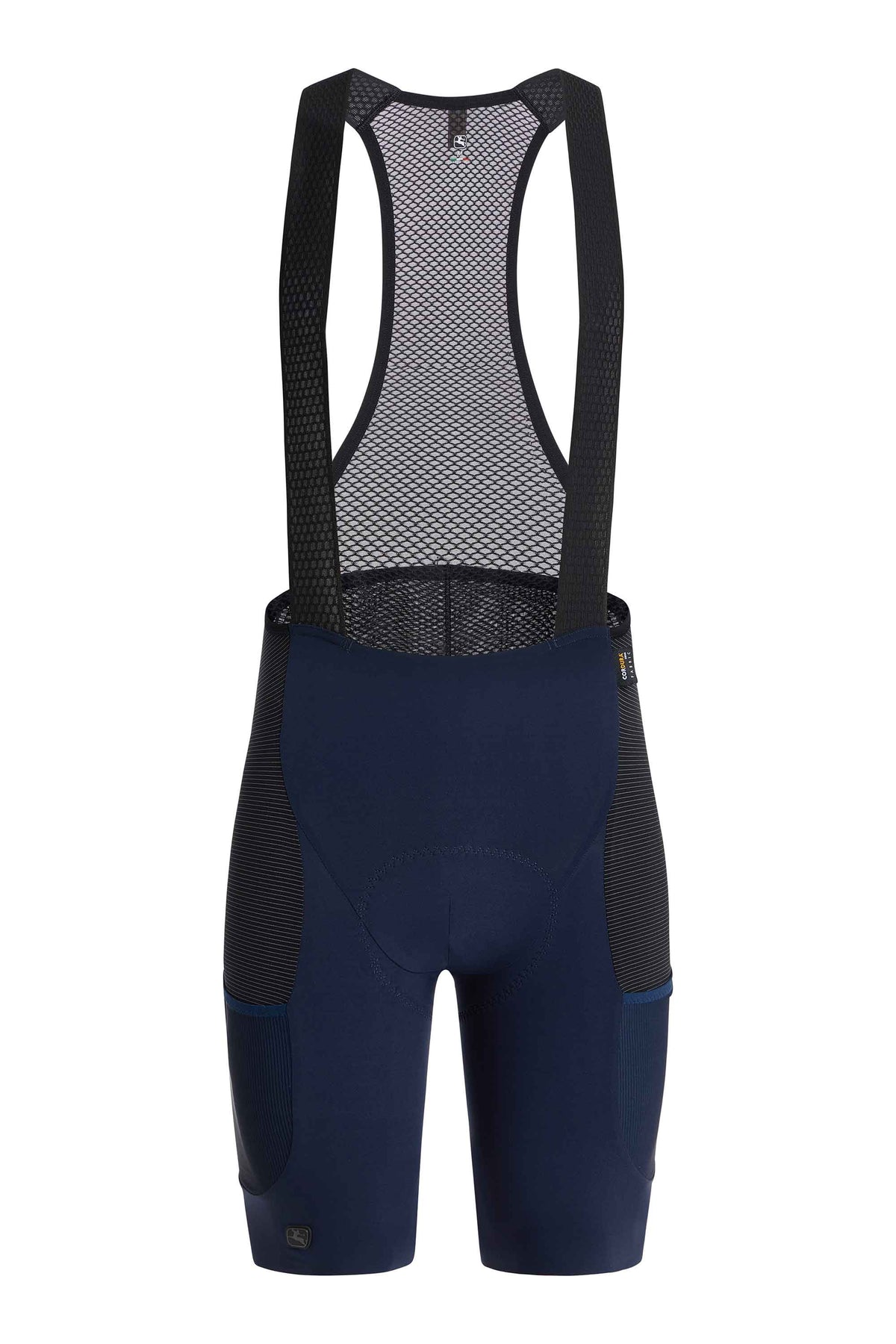 Men's Beyond Gravel Cargo Bib Short by Giordana Cycling, MIDNIGHT BLUE, Made in Italy