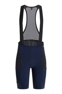 Men's Beyond Gravel Cargo Bib Short by Giordana Cycling, MIDNIGHT BLUE, Made in Italy