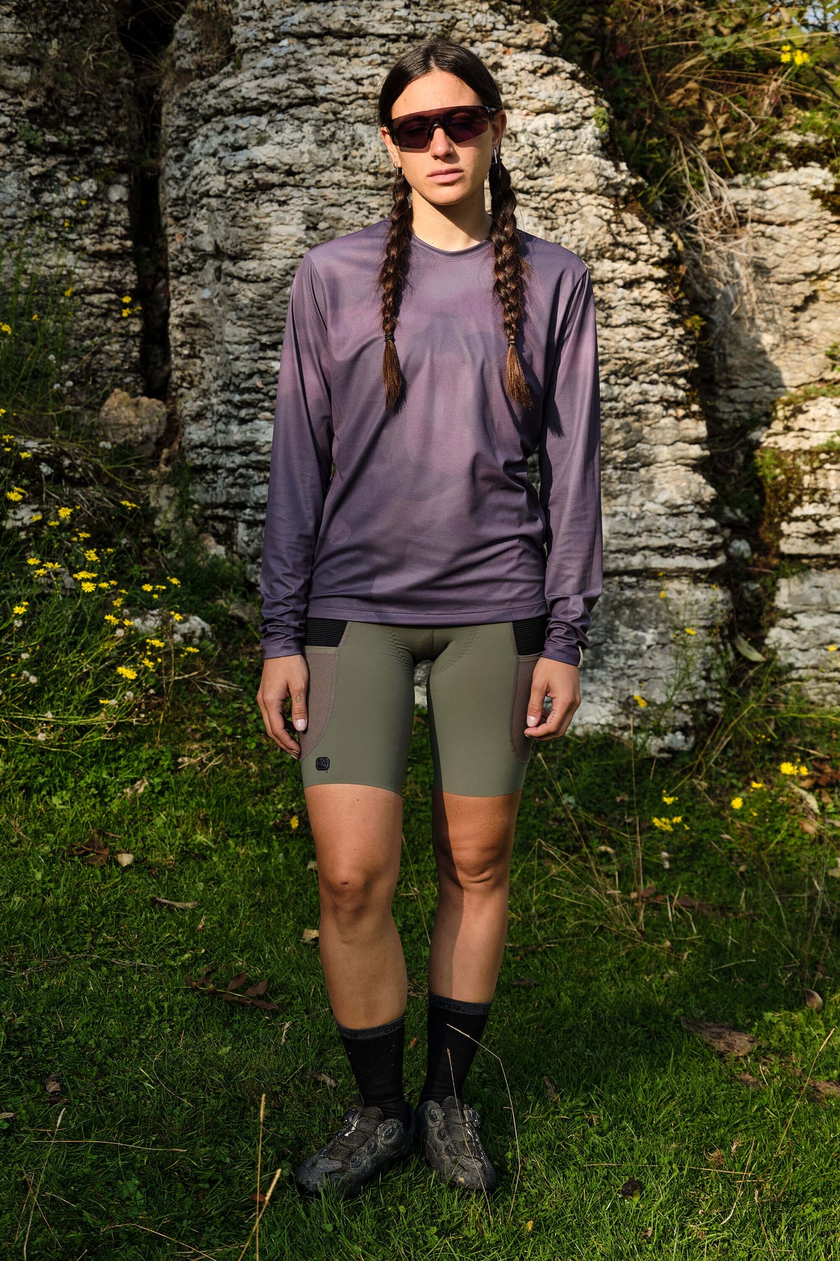Beyond Gravel Long Sleeve Tee by Giordana Cycling, , Made in Italy