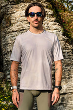 Beyond Gravel Tee by Giordana Cycling, MARSHMALLOW, Made in Italy