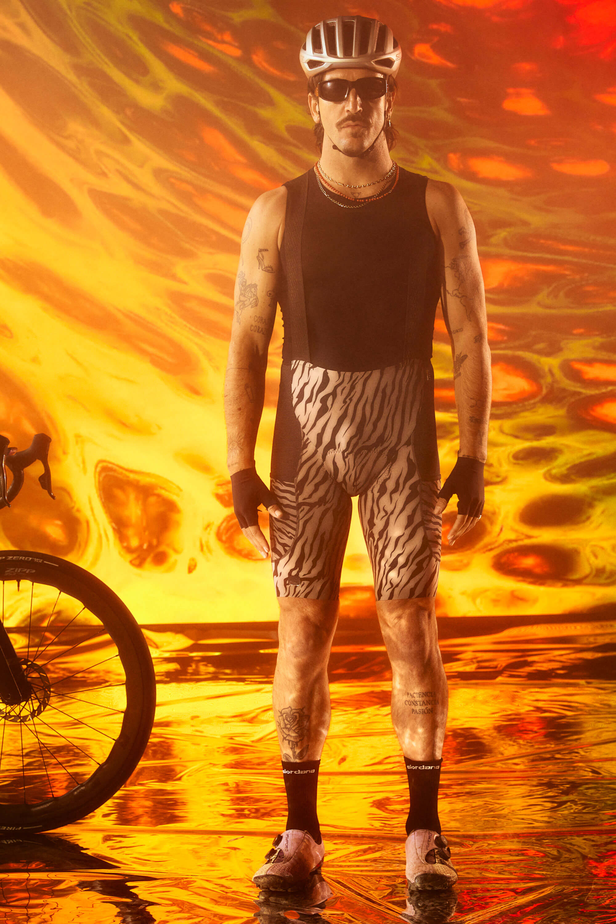 Giordana Cycling - Men's Beyond Gravel Tiger Cargo Bib Short