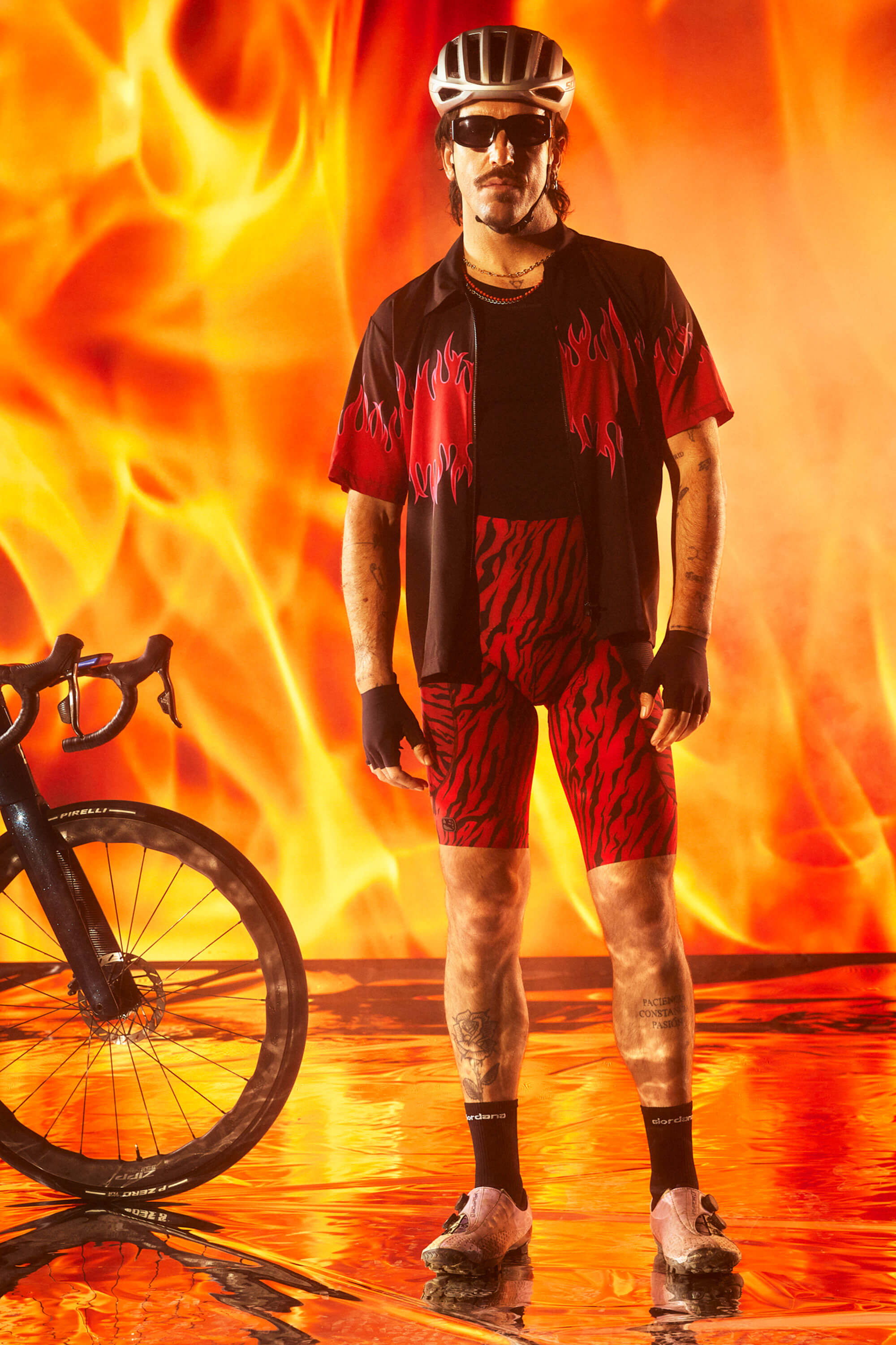 Giordana Cycling - Men's Beyond Gravel Tiger Cargo Bib Short