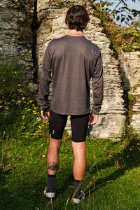 Beyond Gravel Wool Long Sleeve Tee by Giordana Cycling, , Made in Italy