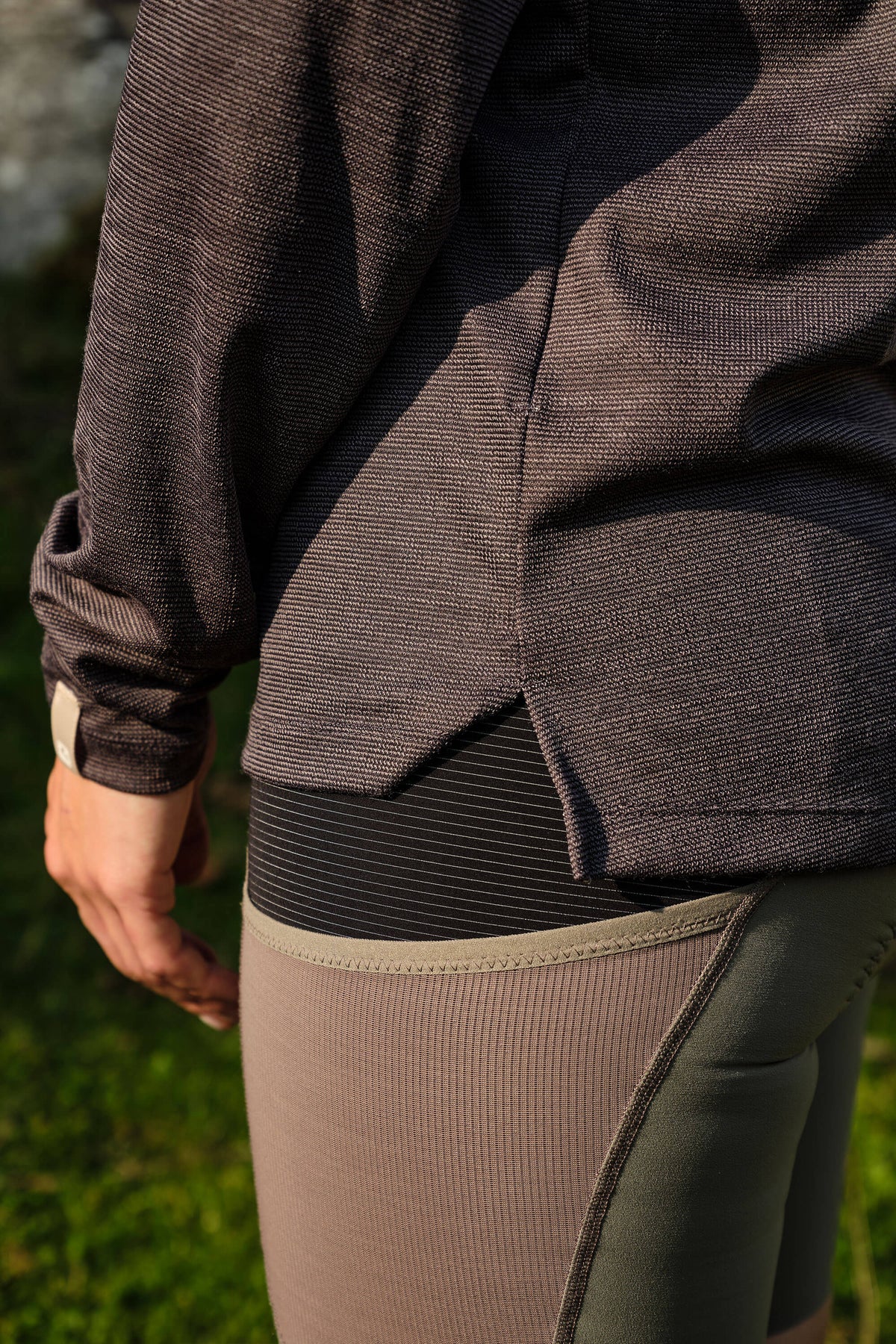 Beyond Gravel Wool Long Sleeve Tee by Giordana Cycling, , Made in Italy