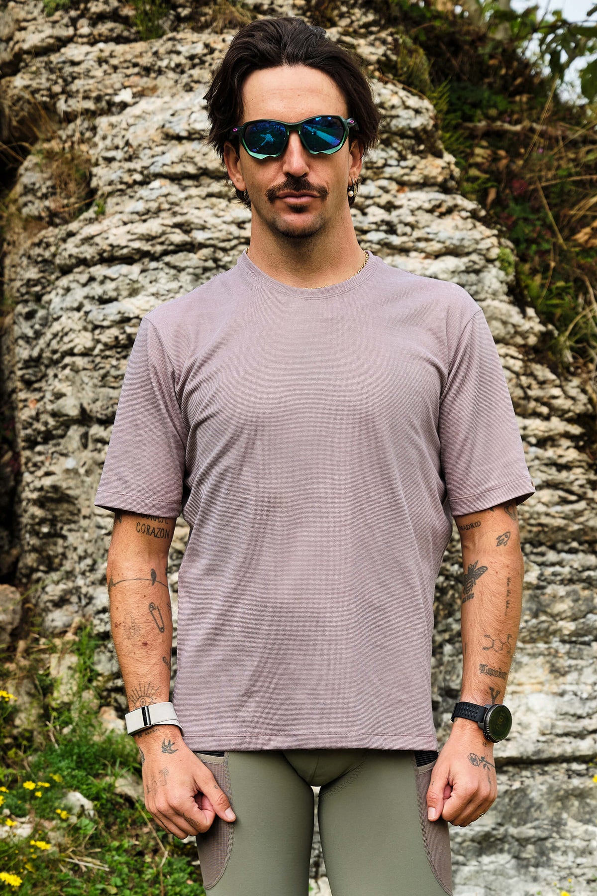 Beyond Gravel Wool Tee by Giordana Cycling, , Made in Italy