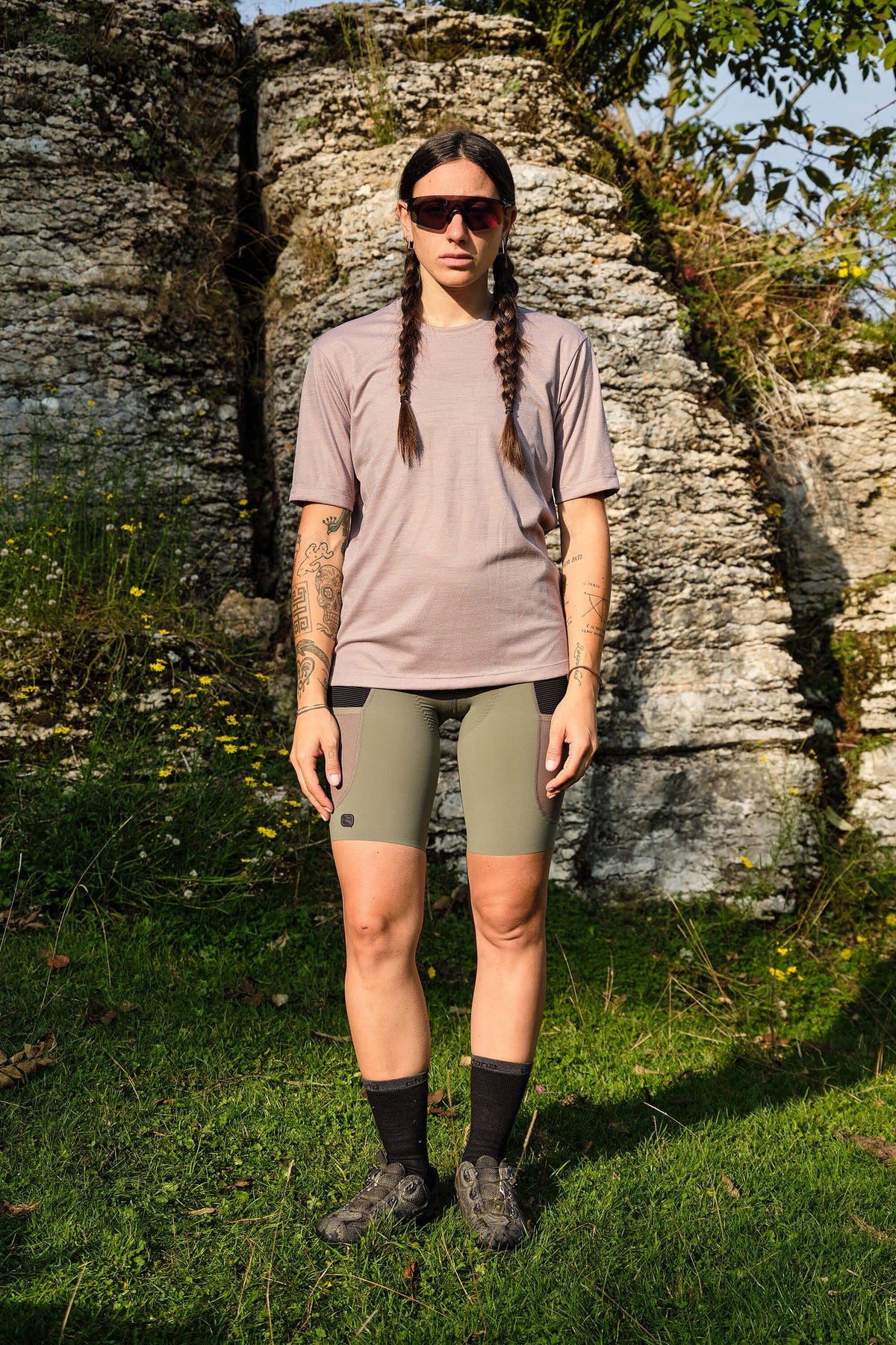 Beyond Gravel Wool Tee by Giordana Cycling, , Made in Italy