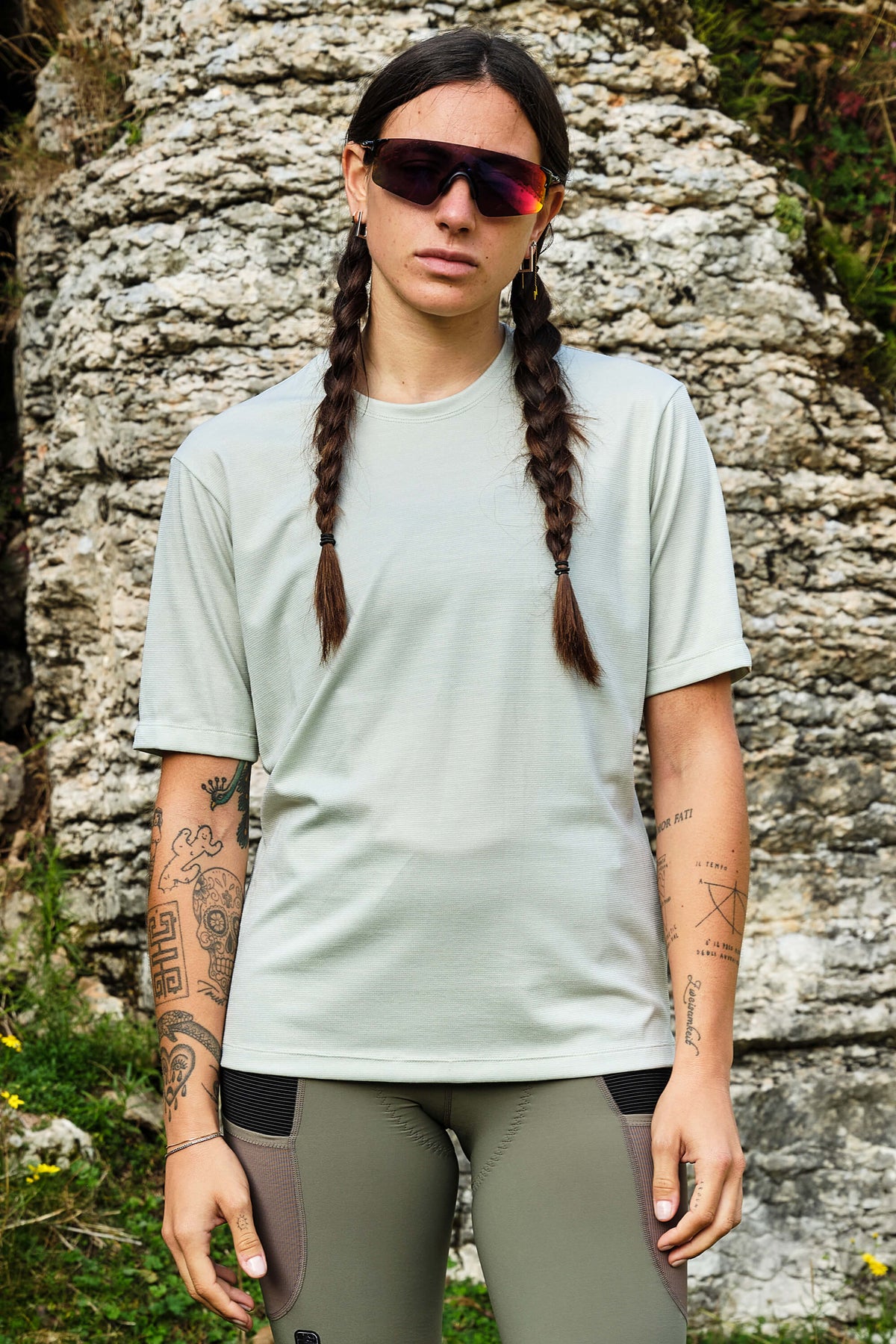 Beyond Gravel Wool Tee by Giordana Cycling, , Made in Italy